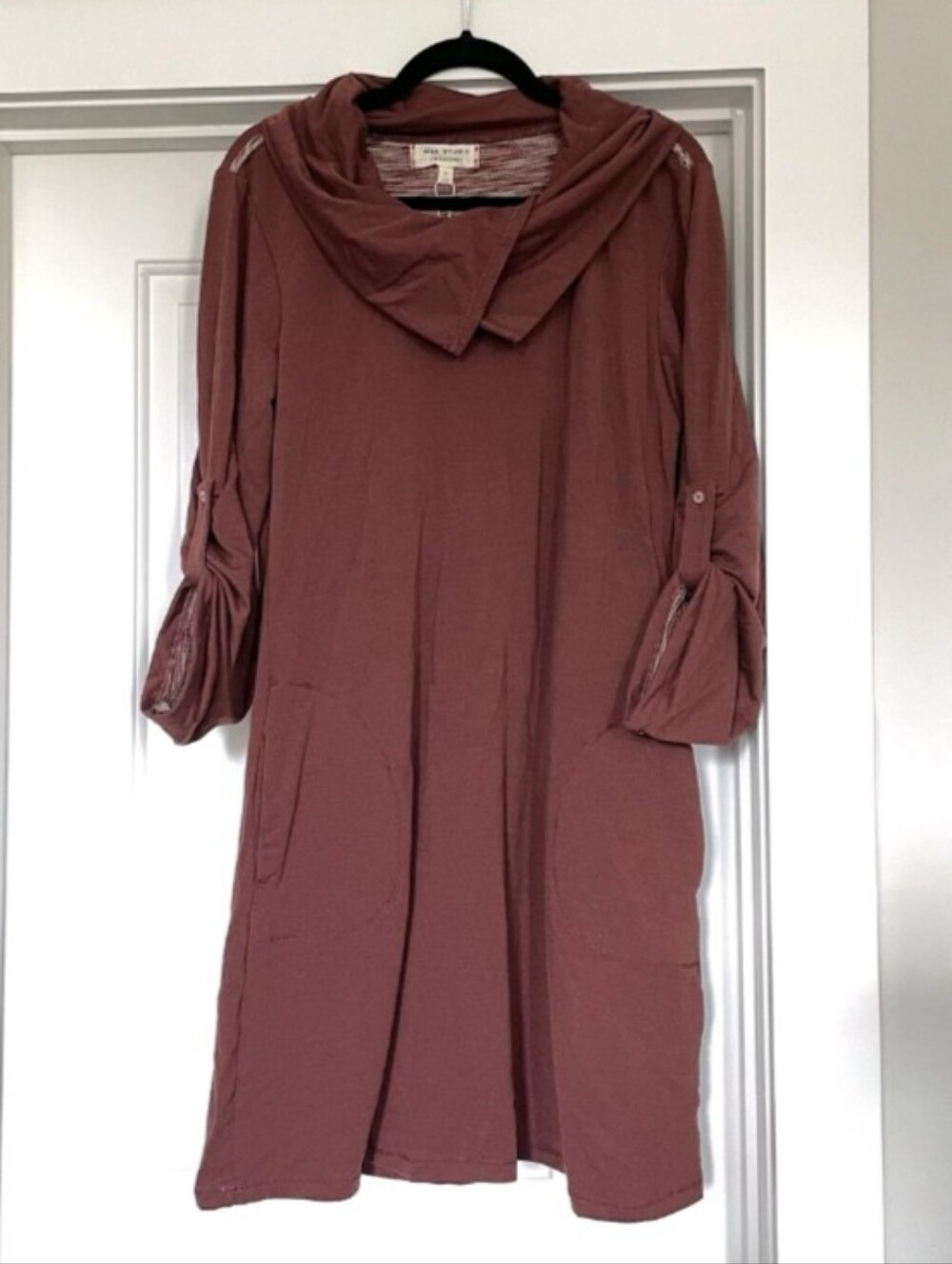Max Sudio Weekend Plum Sweatshirt (TERRY KNIT) Dress - Pockets - So Comfy!